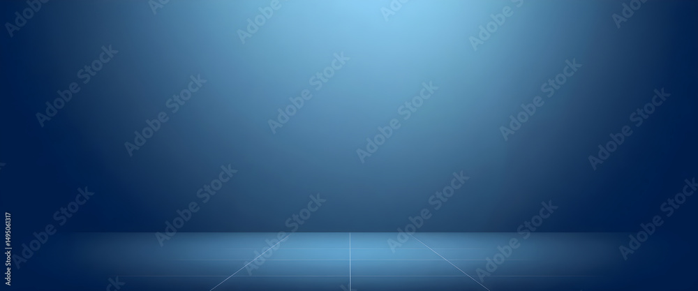 Fototapeta premium Smooth blue gradient with soft light