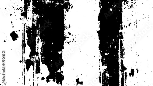 Grunge black and white wall texture. Vector grunge texture. White paints black and white style texture. Scratch Distress Sketch Grunge Dirt Overlay Texture	