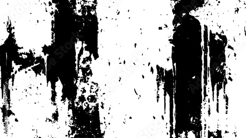 Grunge black and white wall texture. Vector grunge texture. White paints black and white style texture. Scratch Distress Sketch Grunge Dirt Overlay Texture	
