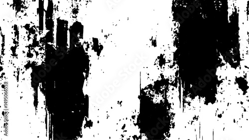 Grunge black and white wall texture. Vector grunge texture. White paints black and white style texture. Scratch Distress Sketch Grunge Dirt Overlay Texture	