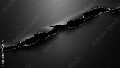 Ripped dark metal surface