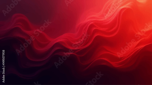 Abstract red magenta black orange abstract color gradient background grainy texture effect web banner header poster design.