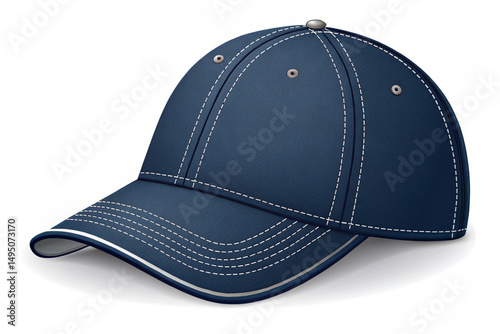 blue baseball cap