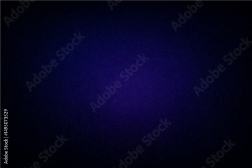 Abstract dark blue glowing grainy gradient background black noise texture poster header banner design.