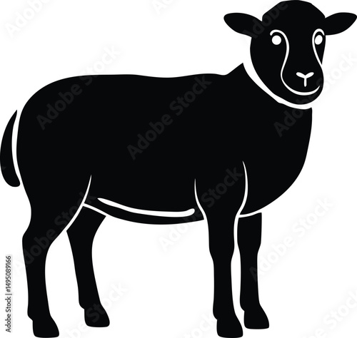 sheep vinyl ready vector illustration