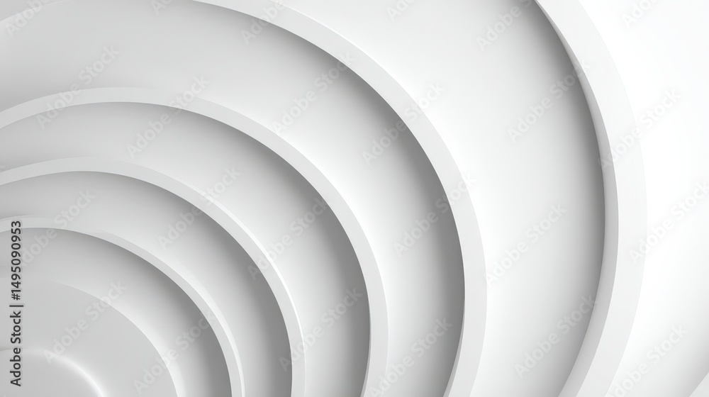 Fototapeta premium Abstract white geometric background. Modern, minimal, clean design. Perfect for websites, presentations, and branding. Ideal for various commercial uses.