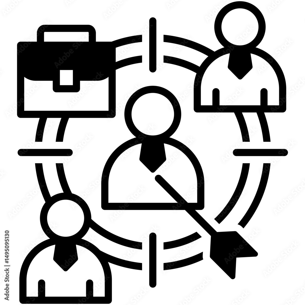 Fototapeta premium Target Candidates icon