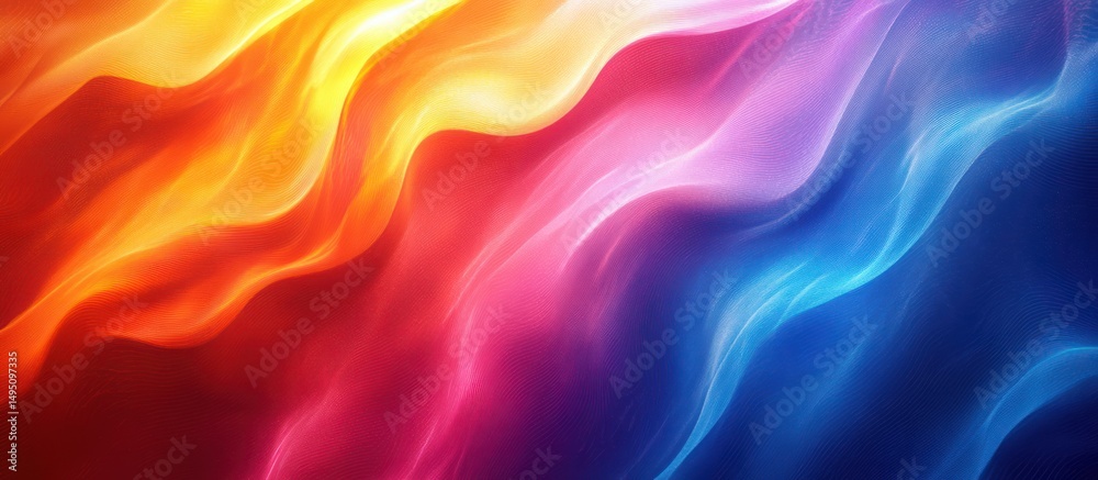 Obraz premium Colorful Wave Abstract