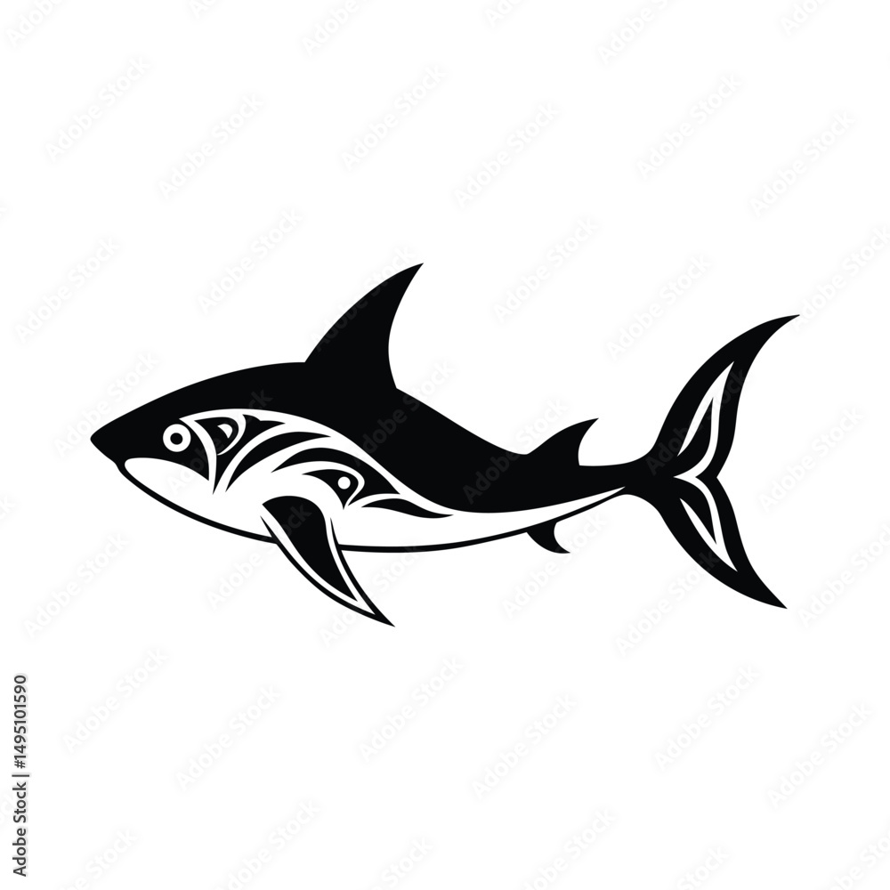 Obraz premium shark vector illustration