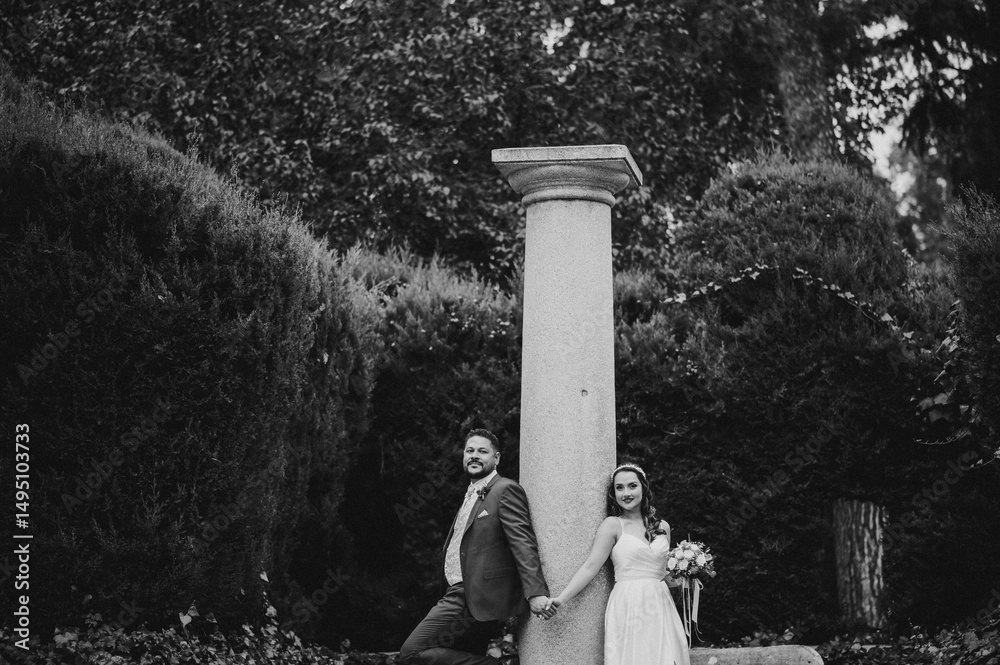 Obraz premium boda, día de la boda, ceremonia de boda, novia, novio, pareja, amor,vestido de novia, fiesta de boda, boda latina