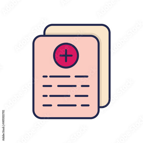 Med Records Vector icon