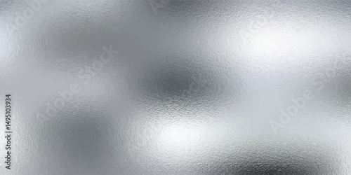 gray foil glass texture background. Abstract gradient bright light reflection and shiny rough texture surface