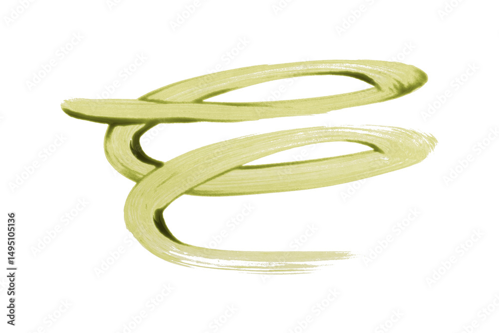Naklejka premium Brush Watercolor brush strokes on transparent background.