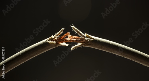 Wallpaper Mural Broken Electrical Cable Copper Wire Insulation Torontodigital.ca