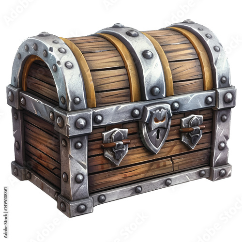  a highly detailed vector Chest