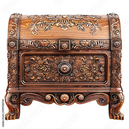  a highly detailed vector Chest