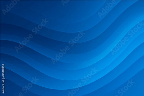 Abstract sky blue wave pattern with flowing lines and smooth curves, a digital art background template.