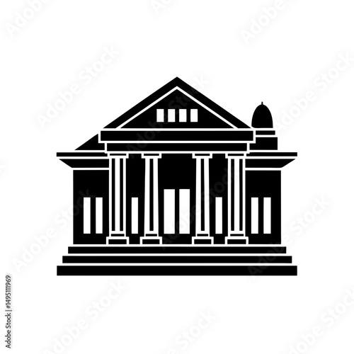 court building  vector illustration