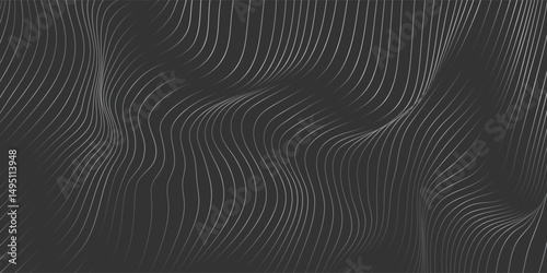 Abstract flowing wavy lines. Digital motion element for modern design. Technology background.