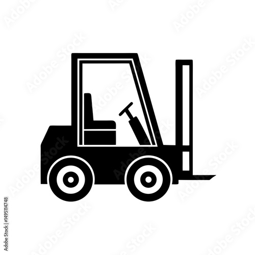 forklift vector illustration