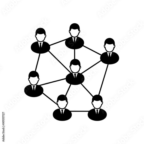 networking vector illustration