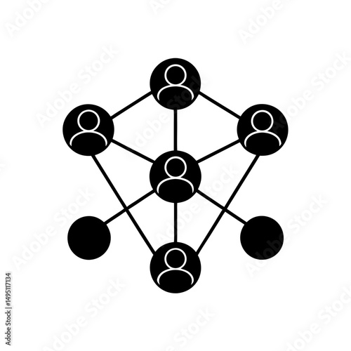 networking vector illustration
