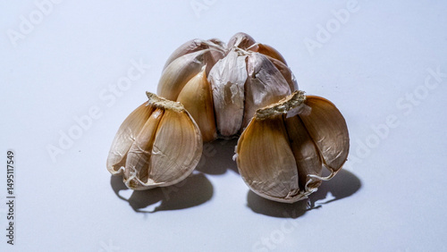 Fototapeta Naklejka Na Ścianę i Meble -  photo of garlic is usually used as a cooking spice