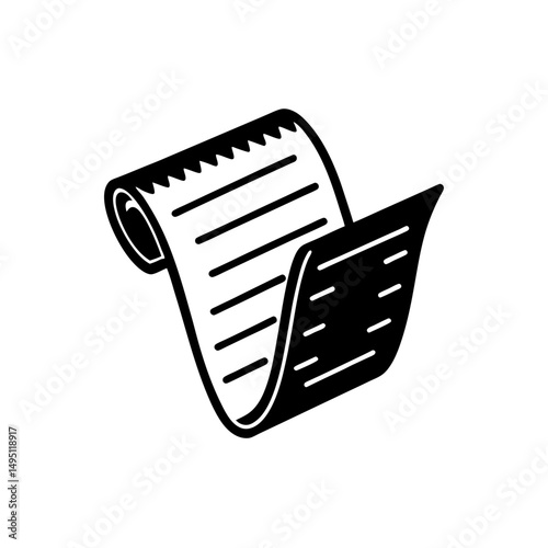 receipt  vector illustration