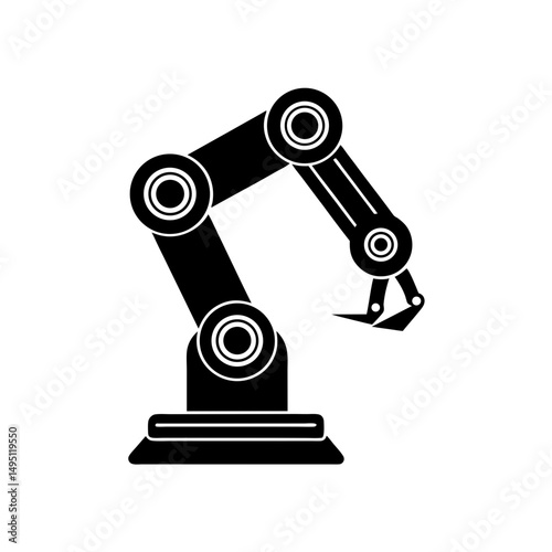 robot arm   vector illustration