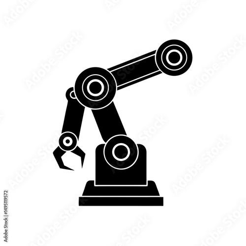 robot arm  vector illustration