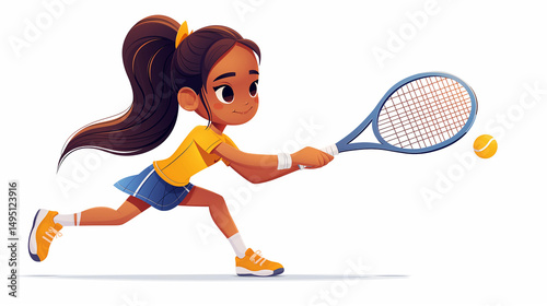 tennis player with racket