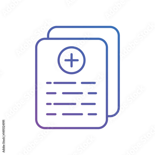 Med Records Vector icon