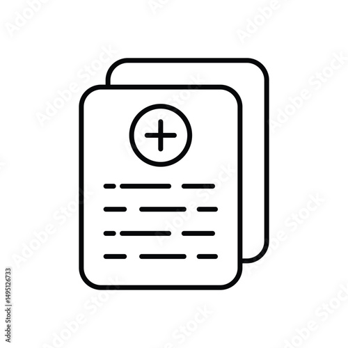 Med Records Vector icon