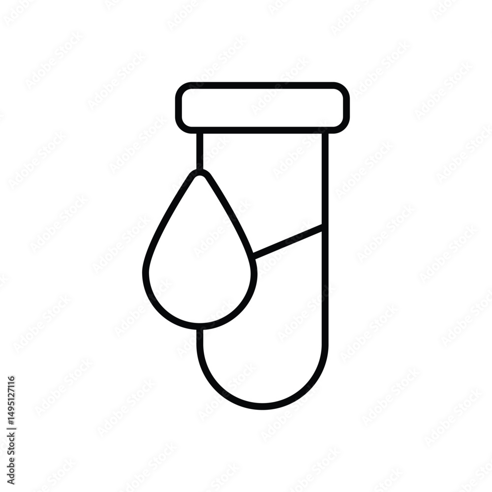 Blood Test Vector icon Blood Test Vector icon