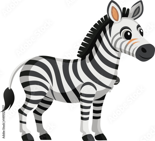 Adorable Zebra Stripes Illustration