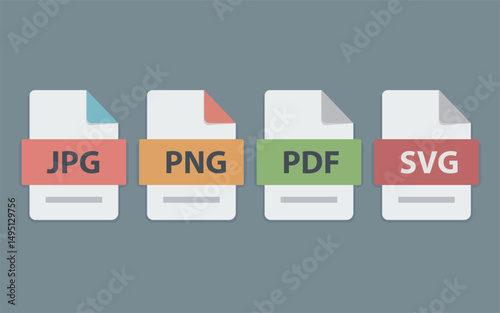 Common image and document file format icons.