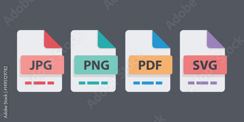 Common image and document file format icons.
