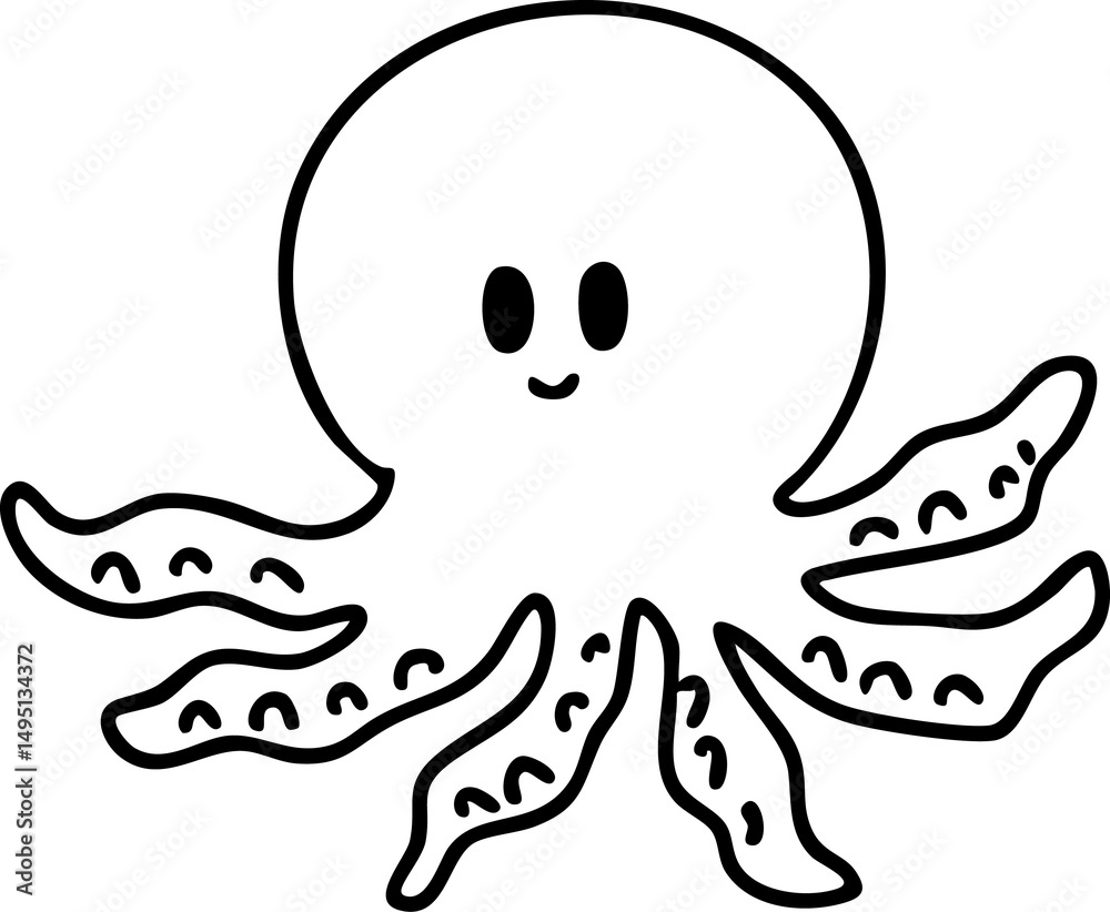 Cartoon sea, sea animals, underwater, summer Cartoon sea, sea animals, underwater, summer