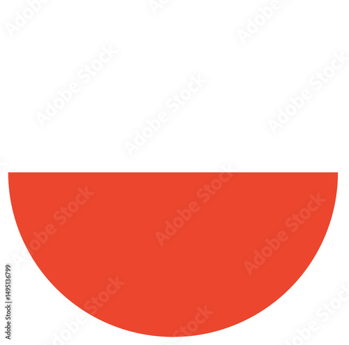 Free Download Round polish flag isolated, icon. The flag of Poland in a circle. - GFXLoad