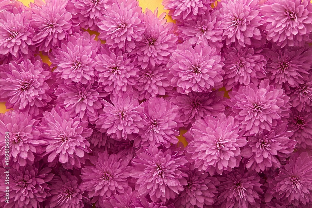 Vibrant pink flowers arranged in a dense cluster. Vibrant pink flowers arranged in a dense cluster.