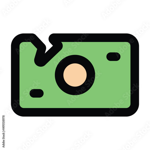 Simple Bankruptcy colorful icon. The icon can be used for websites, print templates, presentation templates, illustrations, etc	