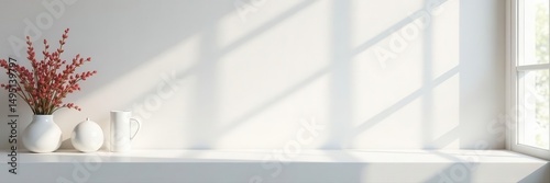 Crisp white surface, ideal for product displays , sophisticated, presentation, texture