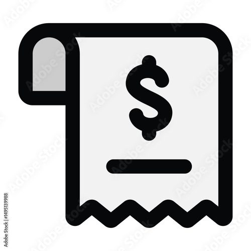 Simple Bills colorful icon. The icon can be used for websites, print templates, presentation templates, illustrations, etc	