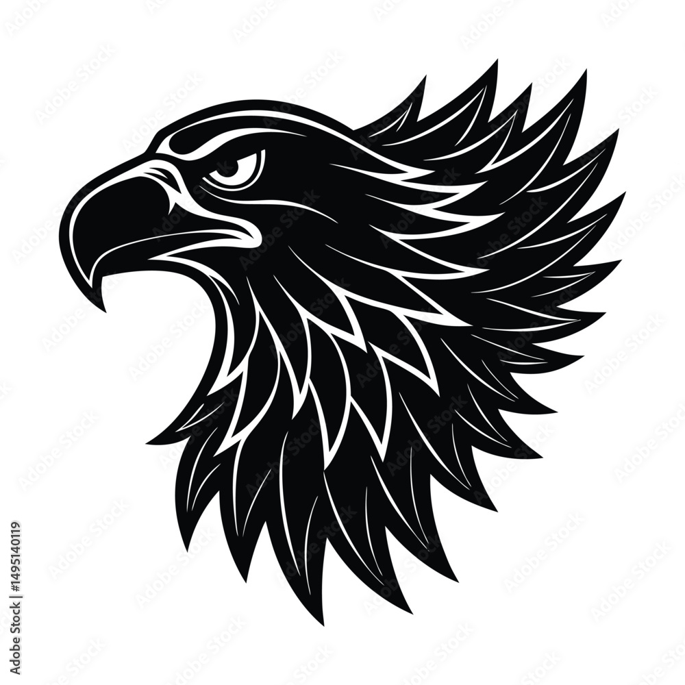 Obraz premium eagle head vector