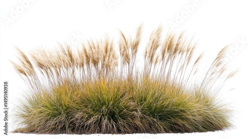 Ornamental Grass Cluster,  Nature's Golden Hues