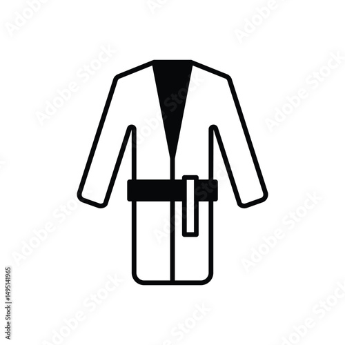Bathrobe Vector icon