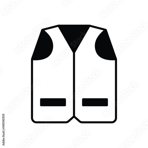 Waistcoat Vector icon