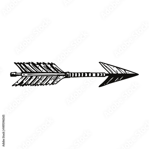 Stylized Arrow Illustration Perfect for Various Graphic Design Projects and Ideas