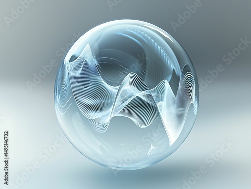 Abstract Glass Sphere