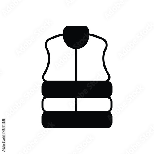 Down Jacket Vector icon
